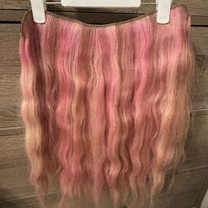 Pink Hair Extensions